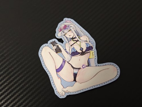 【工艺升级】少女前线少前2可露凯HK416蔚蓝轨迹泳装授权士气章