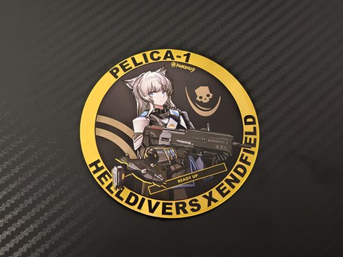 明日方舟终末地佩丽卡绝地潜兵战术风格士气章同人二创魔术贴k9