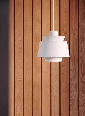 丹麦设计师款Utzon JU1床头创意个性吊灯简约餐厅吧台金色小吊灯