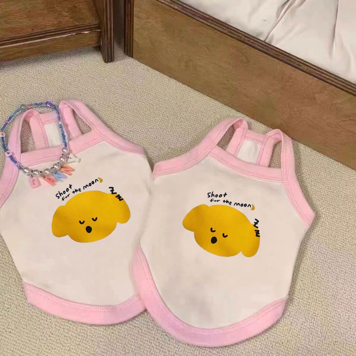 狗狗衣服小型犬夏季薄款吊带泰迪博美比熊兔子猫咪宠物背心春秋装