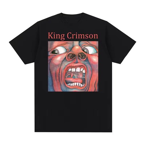 自由爵士摇滚血腥国王King Crimson克里姆森国王棉纯短袖男女T恤