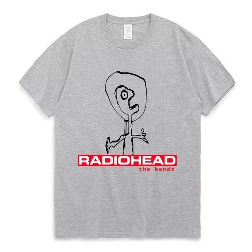 radiohead电台司令乐队专辑周边短袖T恤男女青少年情侣打底文化衫