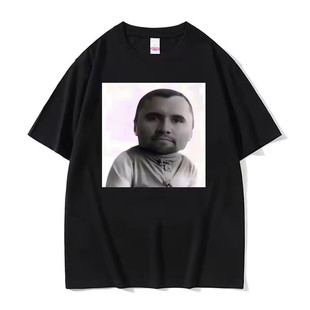 Charlie Kirk Baby Face有趣的娃娃脸印花短袖T恤男女夏季经典TEE