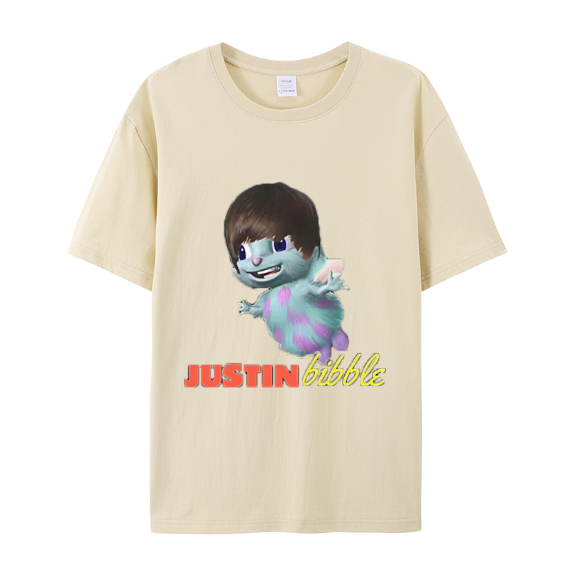 有趣的Justin Bibble T恤时尚衬衫印花短袖供货跨境电商