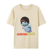 Justin 印花短袖 Bibble 衬衫 供货跨境电商 T恤时尚 有趣