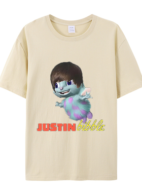 有趣的Justin Bibble T恤时尚衬衫印花短袖供货跨境电商