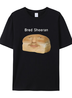 搞笑Ed Sheeran Meme印花T恤男女幽默创意短袖休闲春夏街头服饰