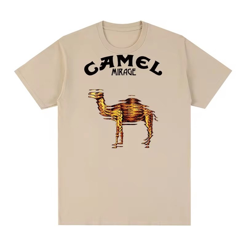 Camel Mirage前卫艺术摇滚乐队复古怀旧Genesis骆驼短袖T恤男女 - 实物图