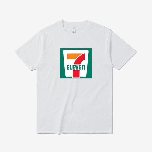 7-11seveneleven 便利店7 ELEVEN 7 11连锁店夏天定制短袖T恤工服