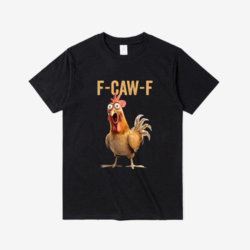 F-Caw-F鸡滑稽T恤男女服装潮流时尚大学生短袖夏季休闲宽松棉打底