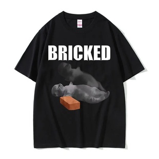 Soul趣味迷因短袖 Cat 可爱幽默傻猫图案T恤男女 Knocked Bricked