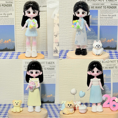 石塑粘土定制生日礼物DIY结婚