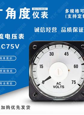 交流电压表AC75V代横河yokogawa广角表船用电表油田指针电流表