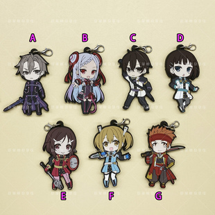 刀剑神域序列之争YUNA桐谷和人直叶壶井辽太郎剧场版动漫橡胶挂件