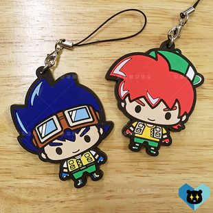 四驱车四驱兄弟星马豪烈周边手机汽车钥匙背包橡胶挂件吊饰装饰品