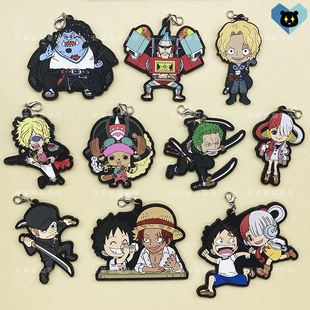 海贼王红发歌姬剧场版乌塔香克斯路飞乔巴弗兰奇索隆山治橡胶挂件