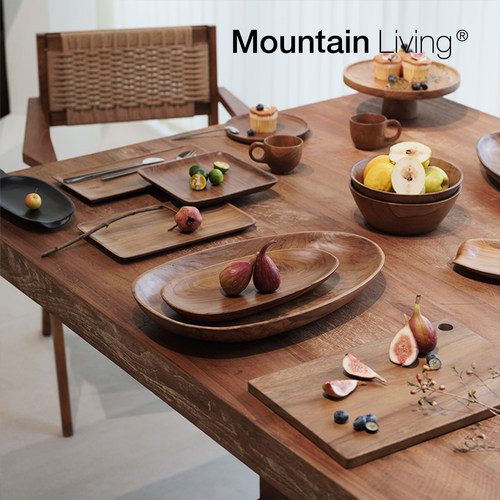 MountainLiving柚木实木盘子