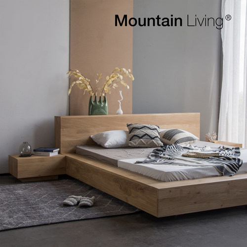 MountainLiving进口橡木实木床