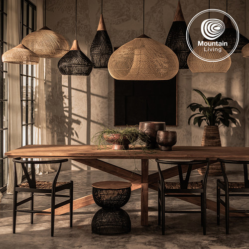 MountainLiving进口藤编吊灯