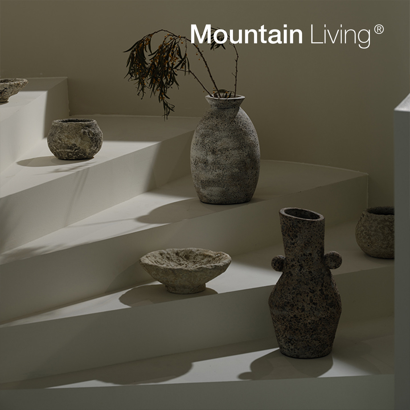 MountainLiving侘寂风陶花瓶