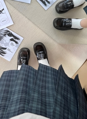 海苔jk格裙成品布日系优等生校供感半身短裙女中长百褶裙制服套装