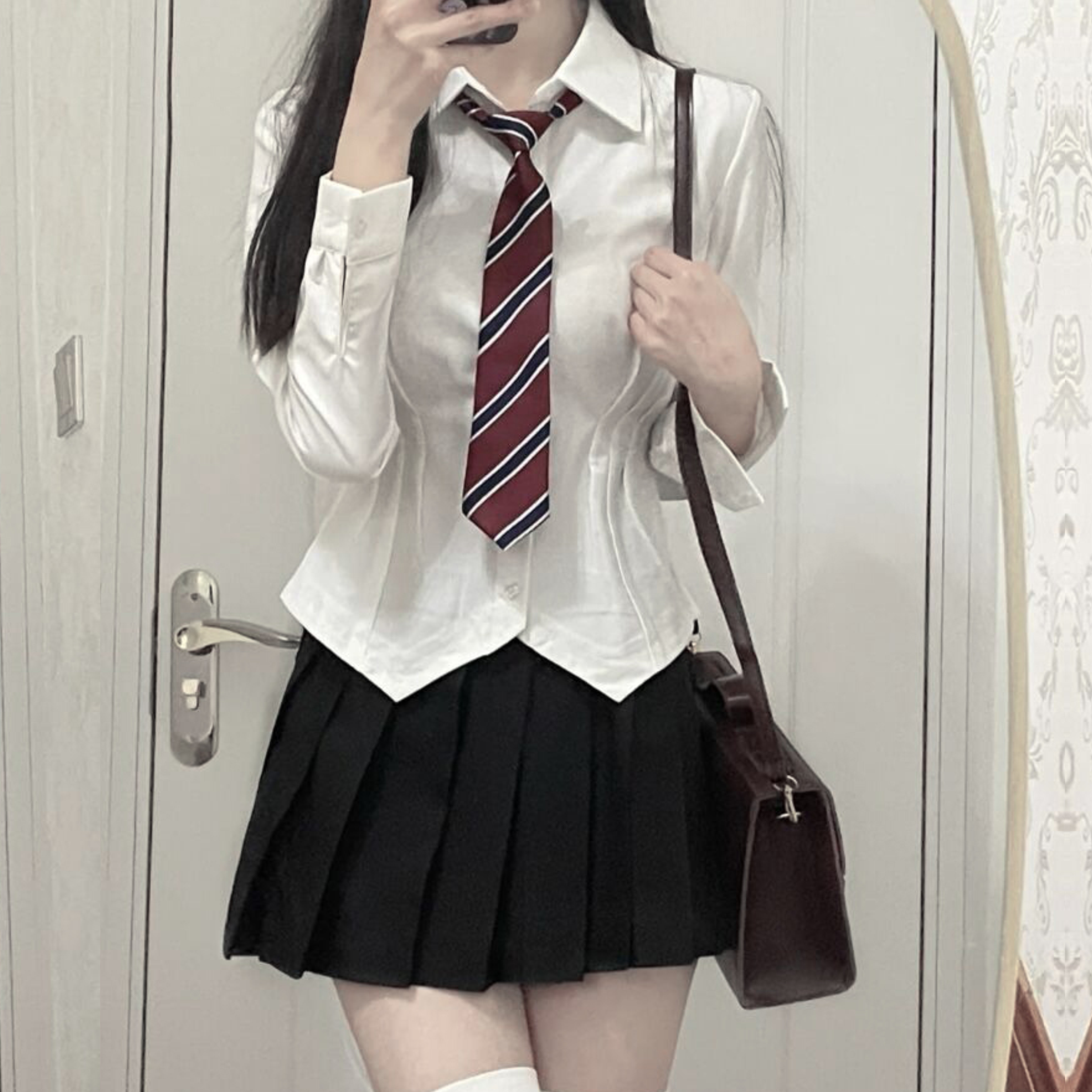 【小红书力推】JK制服收腰衬衫女