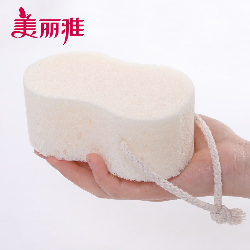 美丽雅海绵沐浴块 搓澡洗澡球 男女式宝宝通用沐浴块 包邮