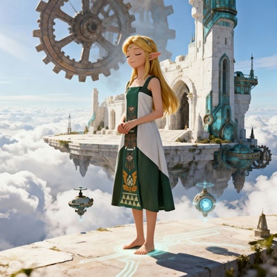 原创塞尔达传说冰丝睡裙夏季高级薄款连体吊带睡裙cos服可外穿女