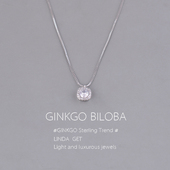 925纯银超闪小方钻项链女微镶锆石轻奢小众锁骨链不掉色颈链刻字