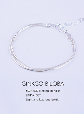 纯银学生简约气质清新闺蜜手链