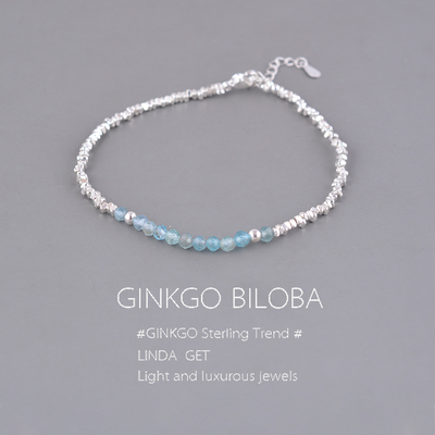 925纯银碎银子手链女ins小众