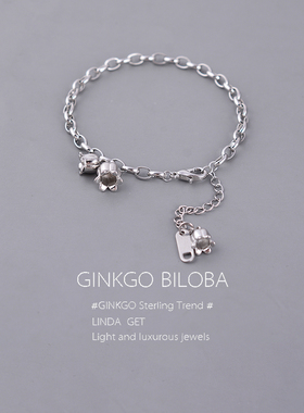 铃兰花银手链女款2023年新款