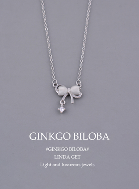 925纯银项链蝴蝶女高级轻奢