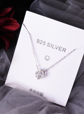 跳动的心项链女S925纯银短款锁骨链韩版气质简约小众设计ins礼物