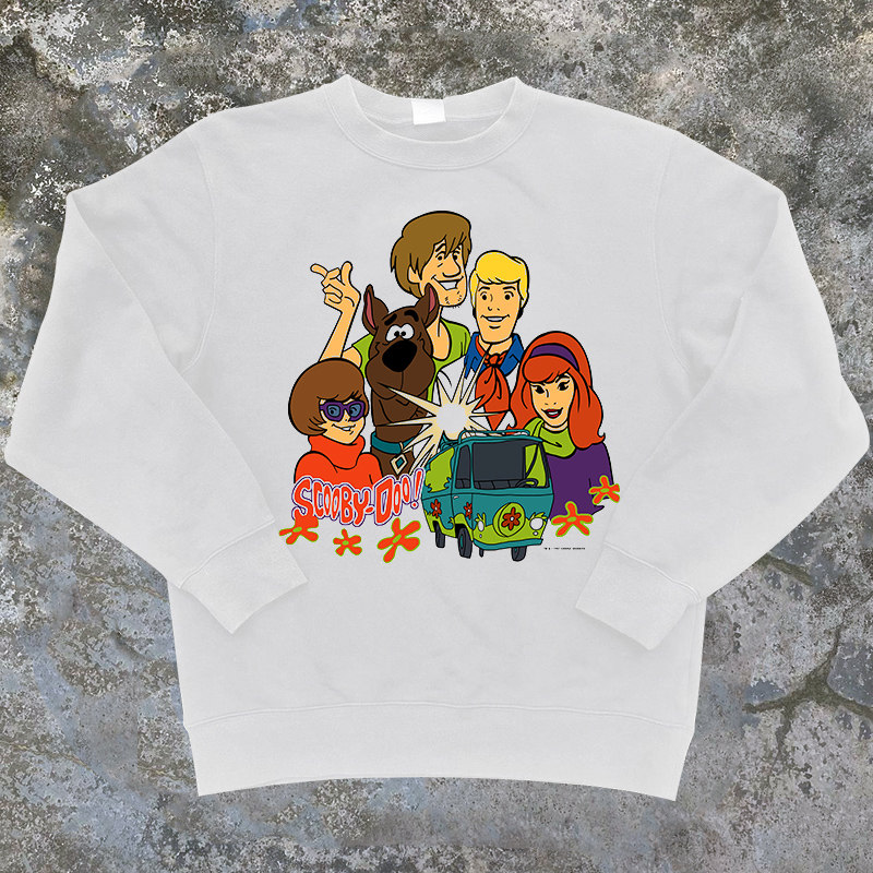 scooby-doo史酷比狗卡通休闲外套美式vintage小众学院风长袖卫衣