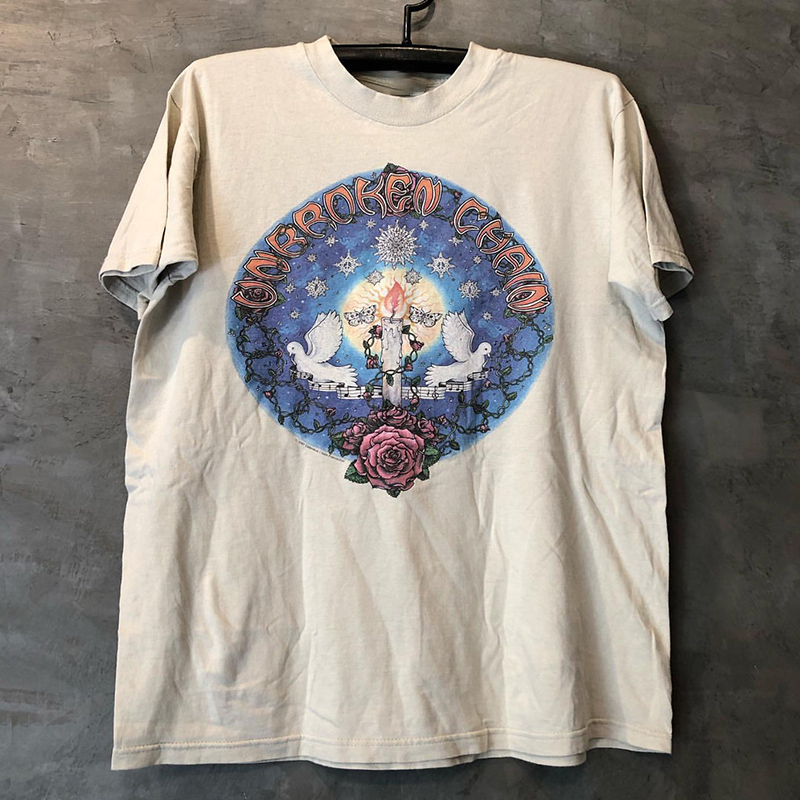 oversize宽松vintage短袖T恤乐队