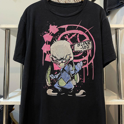 blink182短袖朋克复古乐队