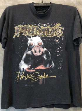 Primus另类摇滚乐队周边经典潮牌印花短袖美式vintage古着男女T恤