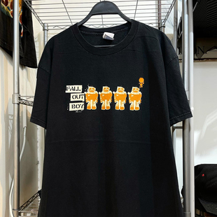 Fall Out Boy打倒男孩硬核摇滚乐队短袖T恤chic高级感美式半袖潮