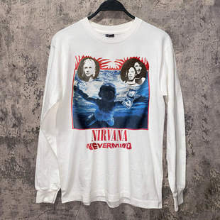 Nirvana涅槃乐队周边摇滚长袖T恤情侣款美式街头小众复古纯棉上衣