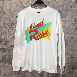 普宾迪Lionel Richie莱昂纳尔里奇专辑周边美式小众长袖情侣款T恤