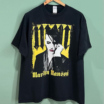 玛丽莲·曼森美式重磅棉短袖T恤
