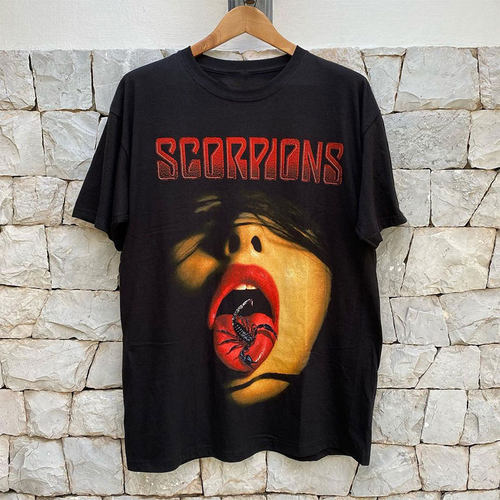 Scorpions蝎子乐队重金属摇滚亚逼风潮流短袖vintage复古男女T恤