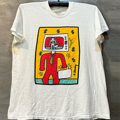 短袖复古嘻哈男女款联名艺术设计