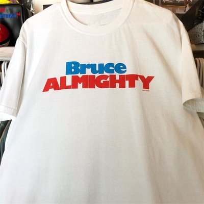 Bruce Almighty冒牌天神字母短袖美式oversize重磅棉潮牌男女T恤