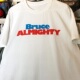 美式 Bruce Almighty冒牌天神字母短袖 oversize重磅棉潮牌男女T恤