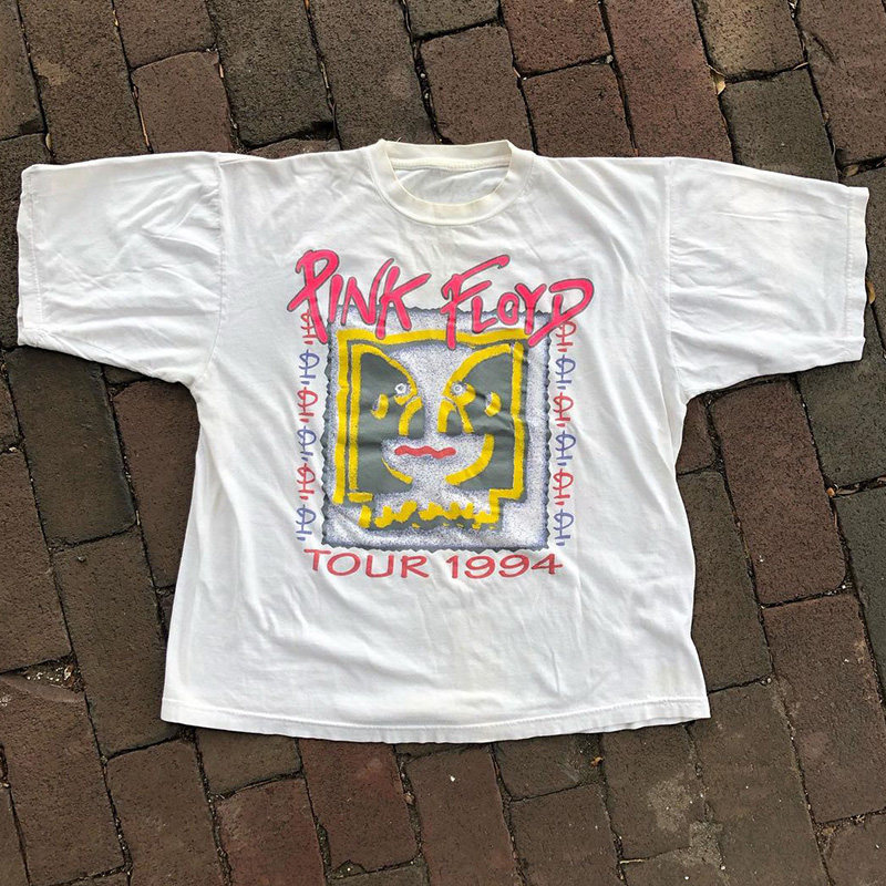 pink floyd平克弗洛伊德短袖白鬼vintage复古潮流时尚质感男女t恤