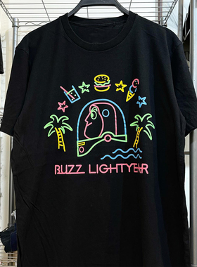 Buzz Lightyear巴斯光年美式卡通设计感短袖T恤vibe重磅情侣棉tee