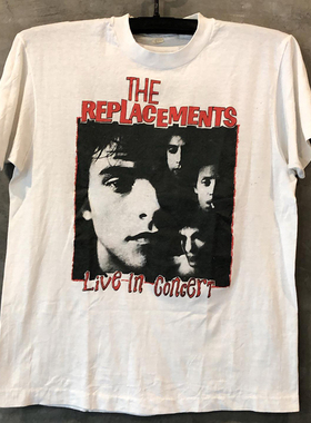 The Replacements摇滚乐队ins超火vintageT恤男女oversize短袖
