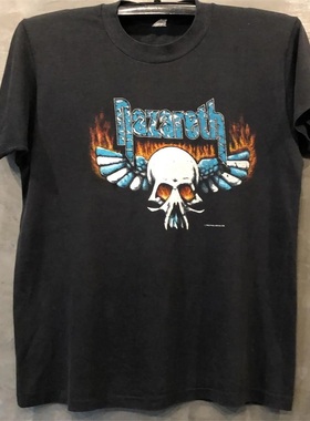 Nazareth摇滚乐队美式复古重磅潮牌短袖Cityboy圆领纯棉短袖男女